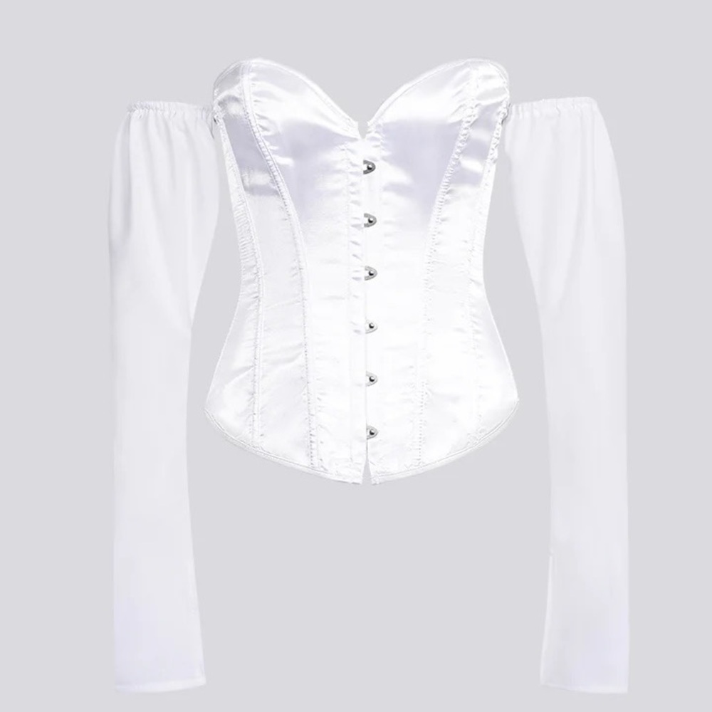 Off the shoulder Corset w/ split sleeves